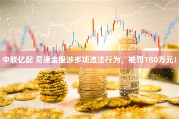 中联亿配 易通金服涉多项违法行为，被罚180万元！