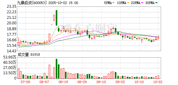 涨中宝 九鼎投资：第十届董事会第五次会议决议公告